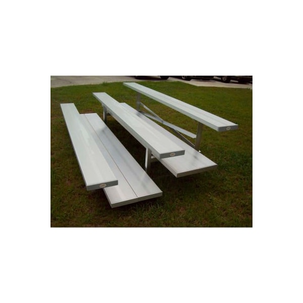 Gt Grandstands By Ultraplay 2 Row National Rep Aluminum Bleacher, 27' Long, Double Footboard NB-0227APRF - main